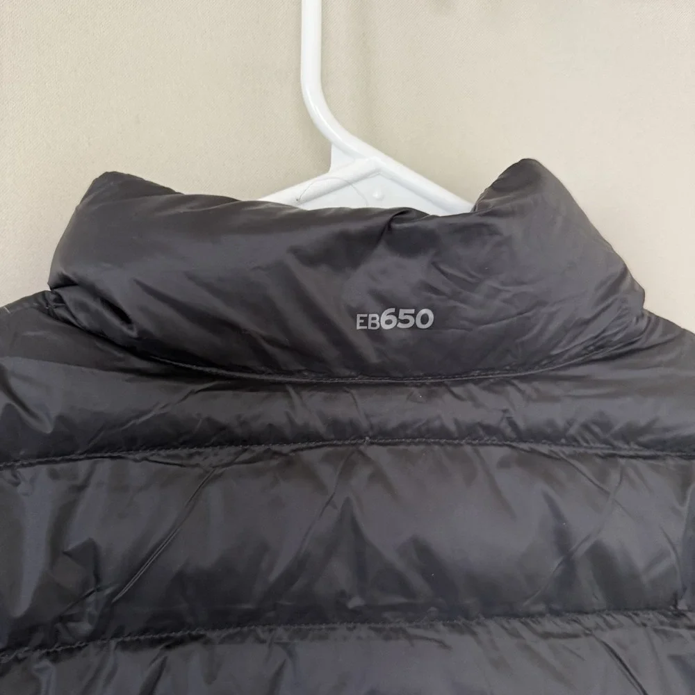 Eddie Bauer Men's XL Black EB650 Down Quilted Full Zip Up‎ Vest